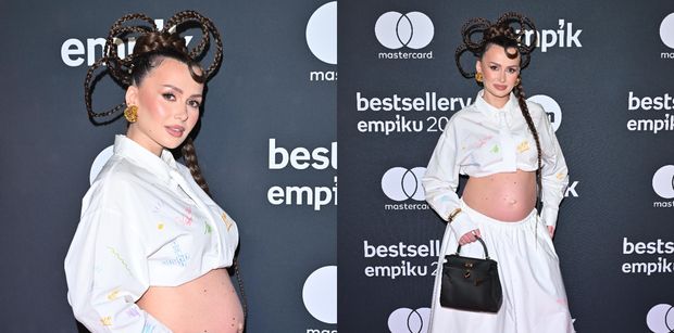 Wersow eksponuje ciążowy brzuch na ściance Bestsellerów Empiku (ZDJĘCIA)