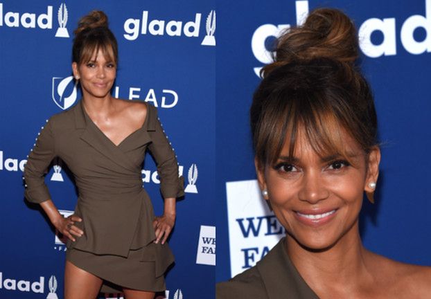 51-letnia Halle Berry eksponuje nogi na gali "GLAAD"