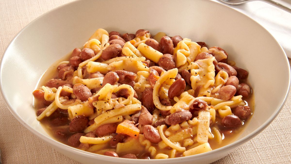 Makaron z fasolą po włosku