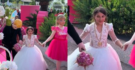 Zorganizowali córce pierwszą komunię w stylu Barbie. Internautom aż skoczyło ciśnienie: "Chcę wierzyć, że to się nie stało" (WIDEO)