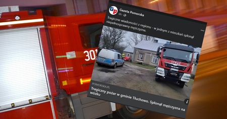 Był zbyt blisko pieca. Mężczyzna spłonął