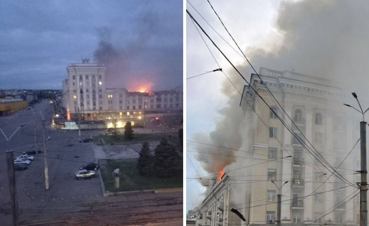 A series of explosions were reported in Dnipro and Odesa.