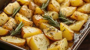 Ziemniaki piekę tylko w takiej temperaturze. Mają rumianą, chrupiącą skórkę i aksamitne wnętrze