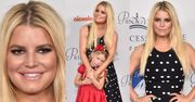 Dumna Jessica Simpson chwali się córką na ściance