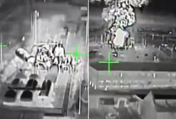 Drony zaskoczyły Rosjan. Moment ataku na skład paliw