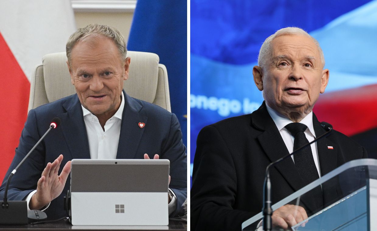 Tusk prześmiewczo o Kaczyńskim. Nazwał go "Małym Bu"