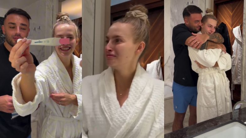 Pisarek pokazała moment, w którym dowiedziała się o ciąży