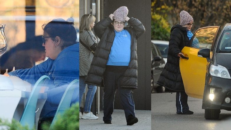 Niebieściutka Dominika Gwit z wizytą w salonie piękności (ZDJĘCIA)