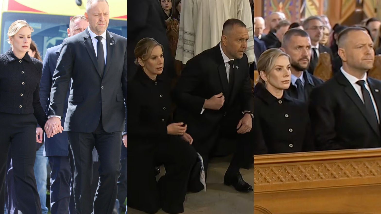 Para prezydencka na pogrzebie Łukasza Litewki