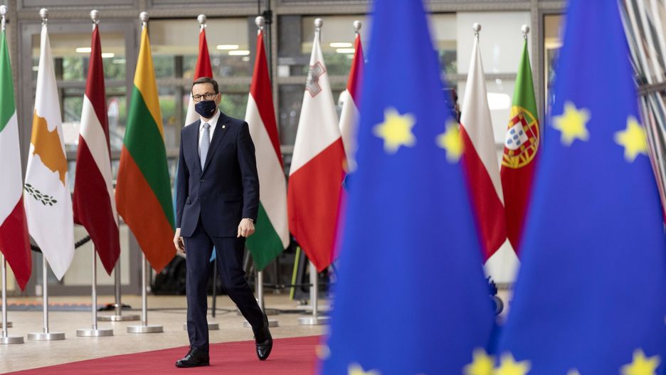 Premier Morawiecki na szycie w Brukseli