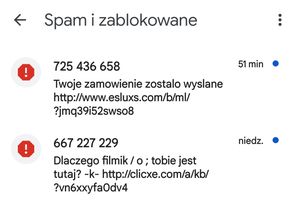 Fałszywe SMS-y o "filmie o tobie"