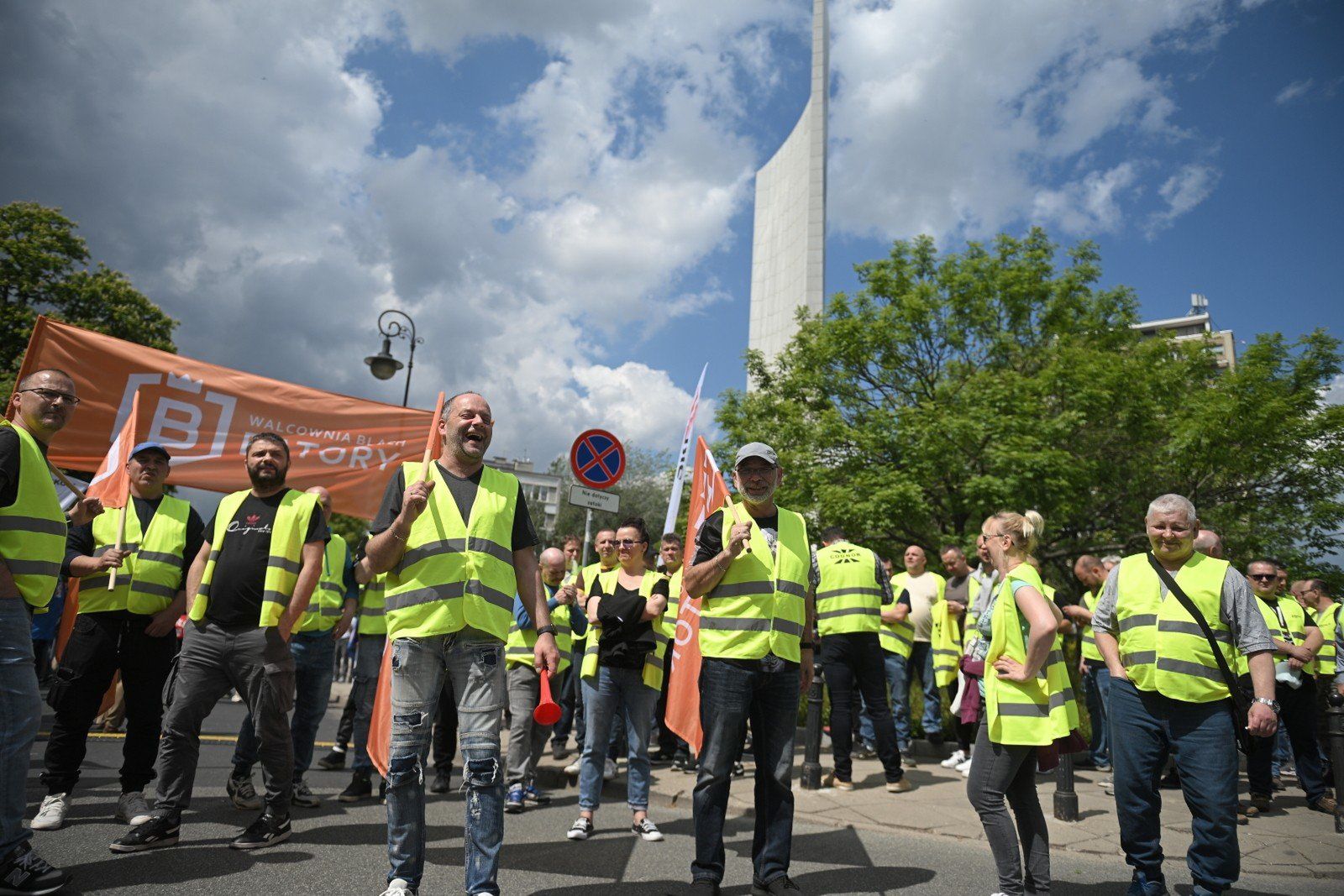 protest przed Sejmem