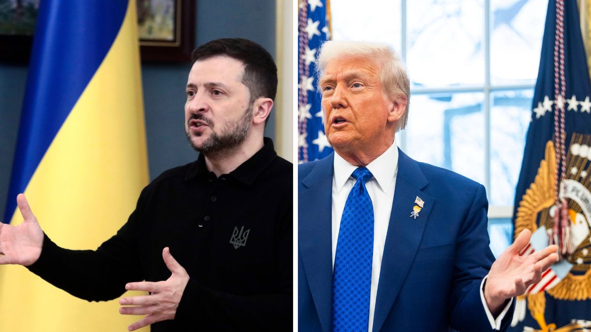 Wołodymyr Zełenski i Donald Trump