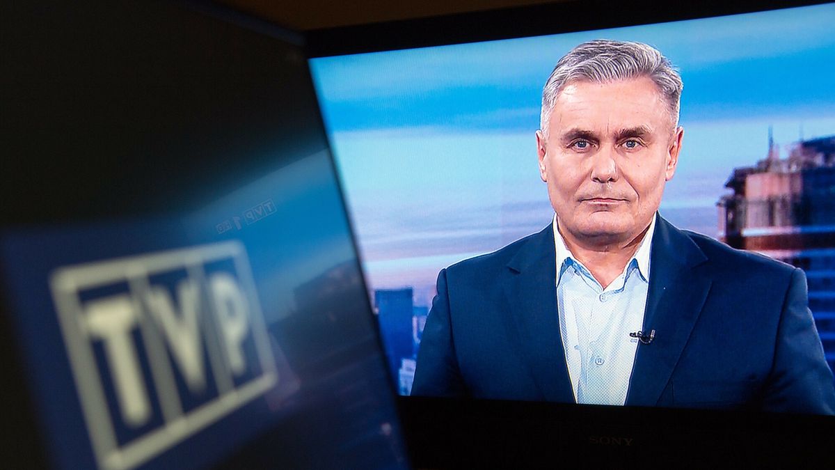 Na zdjęciu Marek Czyż podczas krótkiego wystąpienia w środę o 19.30