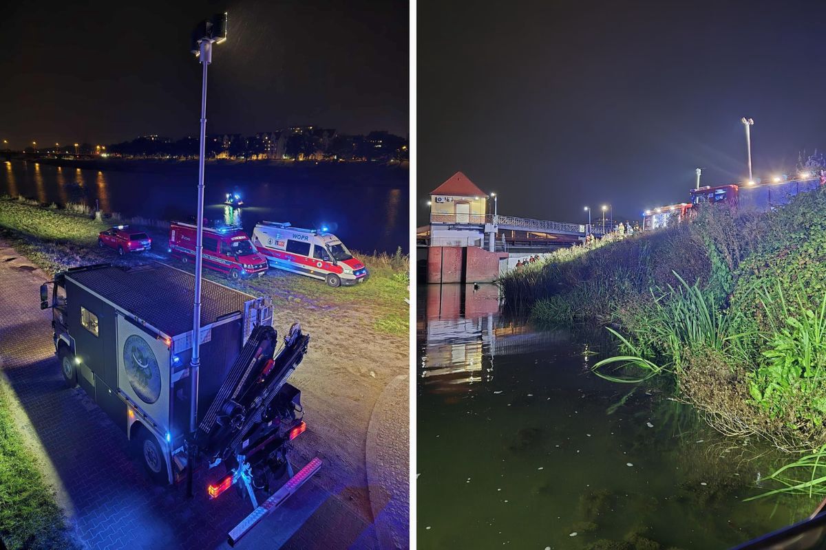 Akcja służb na Odrze. Świadek widział kobietę z dzieckiem