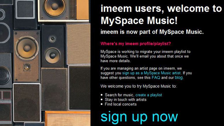 MySpace pożarło jedną z najbardziej obiecujących witryn multimedialnych 1