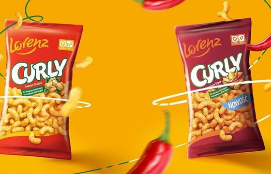 Producent chrupków Curly dalej z Hand Made