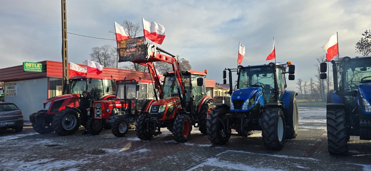 Protest rolników w Bielsku 