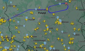 Natowski AWACS nad Polską. NATO01 krąży pomiędzy Toruniem i Ełkiem
