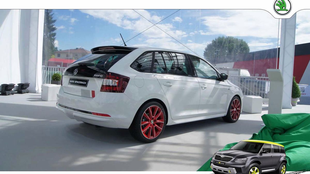 Škoda Rapid Sportback Red&Grey z Wörthersee 1