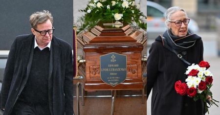 Pogrzeb Edwarda Linde-Lubaszenki. Bliscy i znani znajomi pożegnali artystę (ZDJĘCIA)