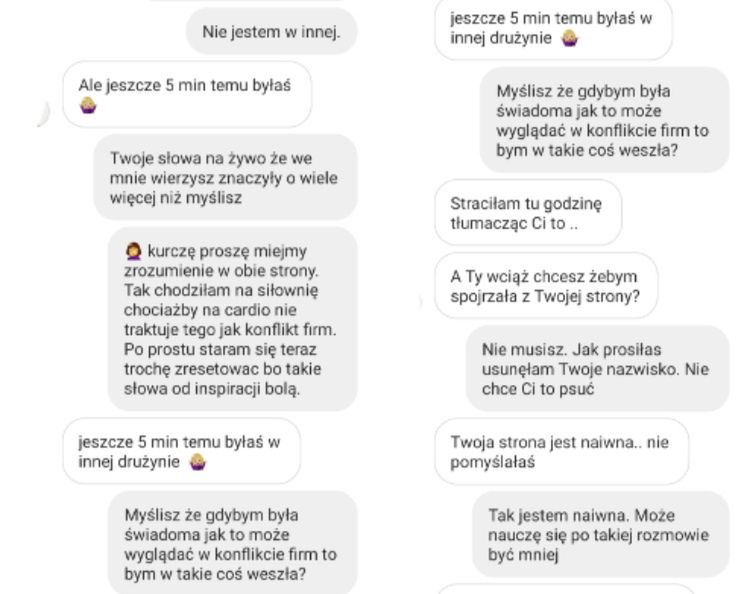 Wiadomości Ewy Chodakowskiej do byłych ambasadorek