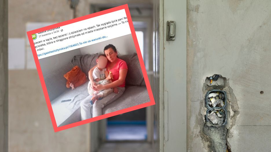 Mrągowo. 35-latka opowiedziała o złych warunkach mieszkalnych