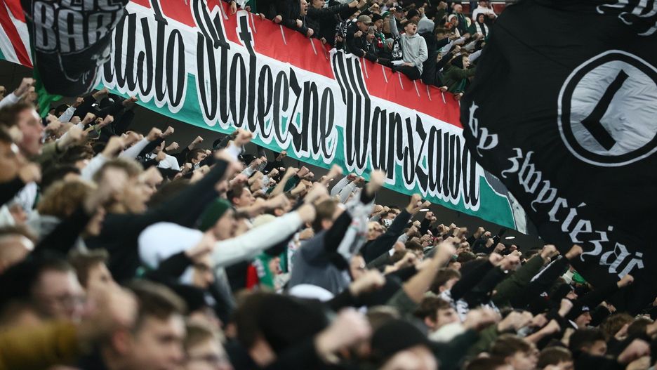 Kibice na Legia - Pogoń