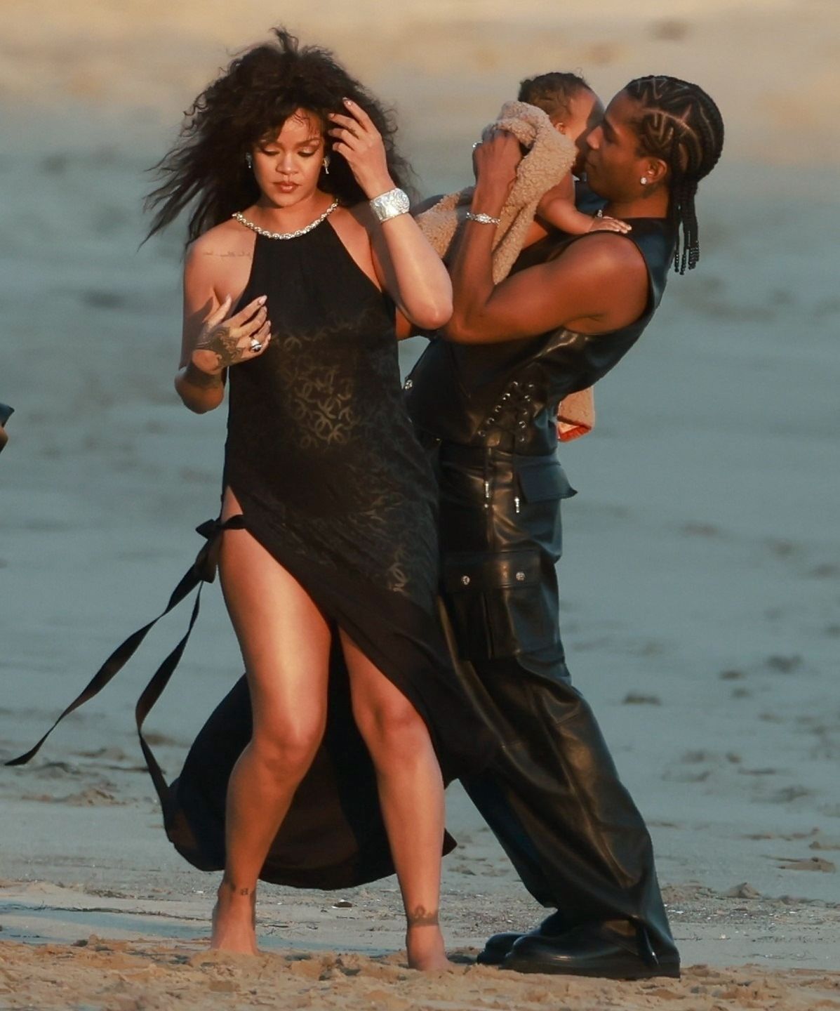 Rihanna z ASAP Rockym i synkiem