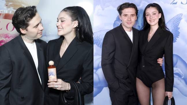 Roześmiana Nicola Peltz w SAMYCH rajstopach