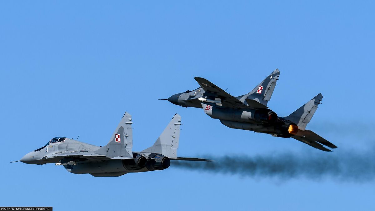 Lotos Gdynia Aerobaltic Airshow 202122.08.2021 Gdynia Pokazy lotnicze na Lotnisku Kosakowo - Lotos Gdynia Aerobaltic Airshow 2021. N/z Mig-29 z 22 Baza Lotnictwa Taktycznego w Malborku Fot. Przemek Swiderski/REPORTERPrzemek Swiderski/REPORTER