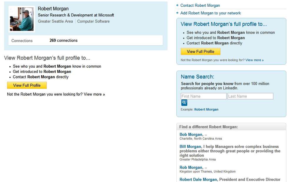 Profil Roberta Morgana w serwisie LinkedIn