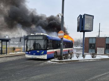 Autobus "płonął jak pochodnia". Wstrząsający widok w Bydgoszczy