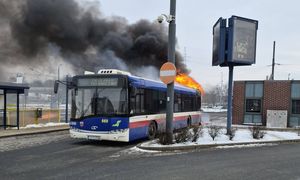 Autobus "płonął jak pochodnia". Wstrząsający widok w Bydgoszczy