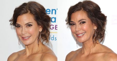 Teri Hatcher próbuje się uśmiechnąć...