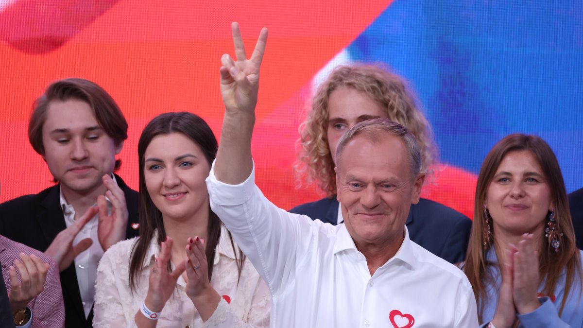 Premier Donald Tusk. Koalicja Obywatelska wygrała wybory do Parlamentu Europejskiego