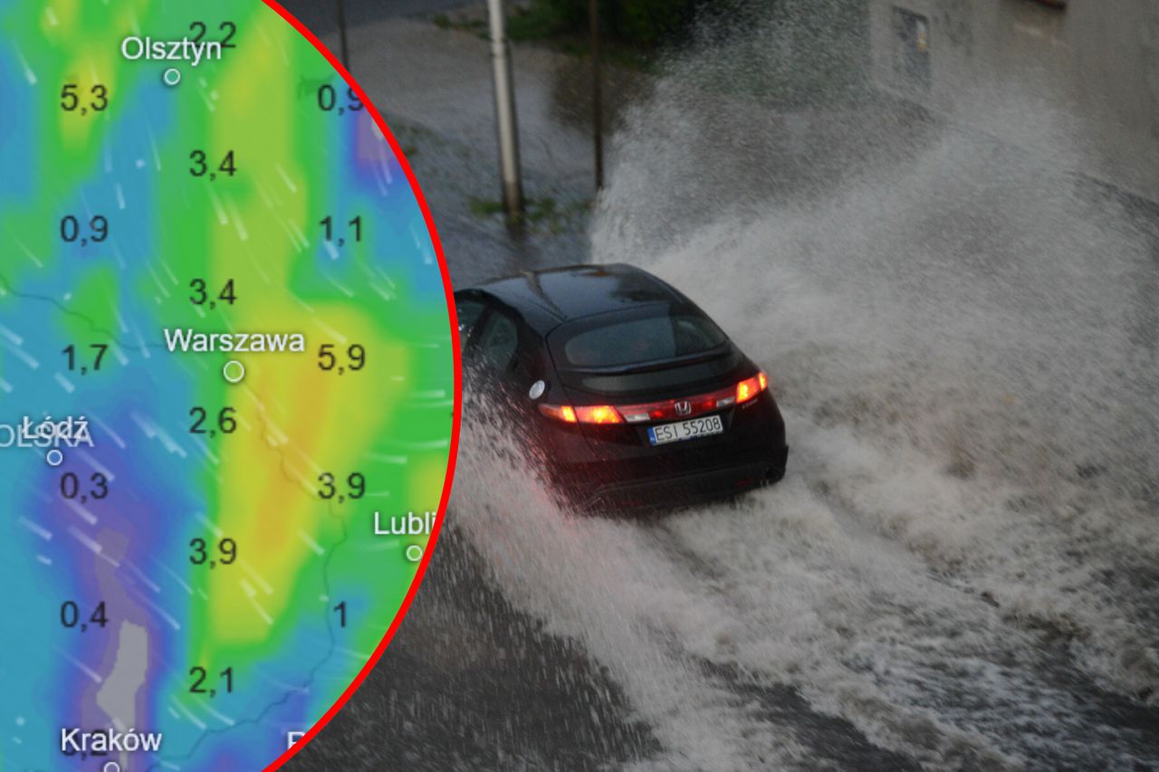 Ściana deszczu nad Polską. Jest najnowsza prognoza pogody