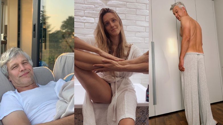 Michał i Aleksandra Żebrowscy chętnie prezentują się na zdjęciach w domowym wydaniu