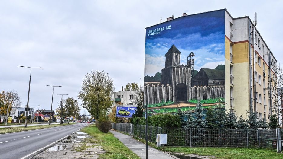 Prace nad nowym muralem przy ul. Fordońskiej ukończono kilka dni temu.