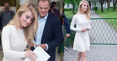 Modna Kasia Tusk głosuje... (ZDJĘCIA)