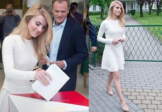 Modna Kasia Tusk głosuje... (ZDJĘCIA)