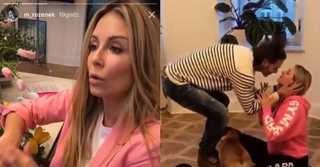 Małgosia Rozenek zadebiutowała na InstaStory z Radziem i pieskami... Dopiero je odkryła?