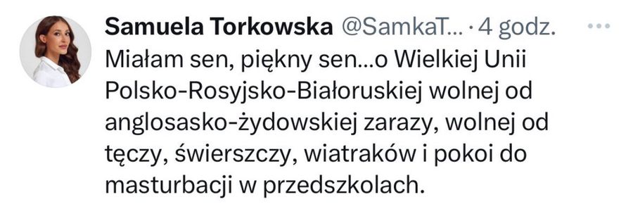 Kandydatka Konfederacji w wyborach śni o unii z Rosją 