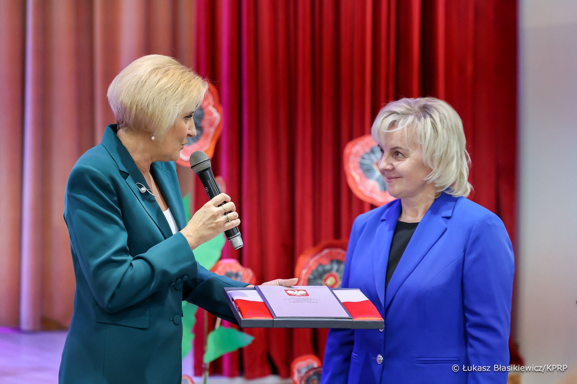 Agata Duda wzięła udział w uroczystości w szkole na Litwie