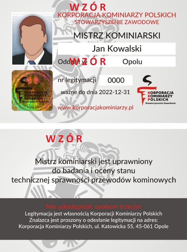 Legitymacja kominiarza