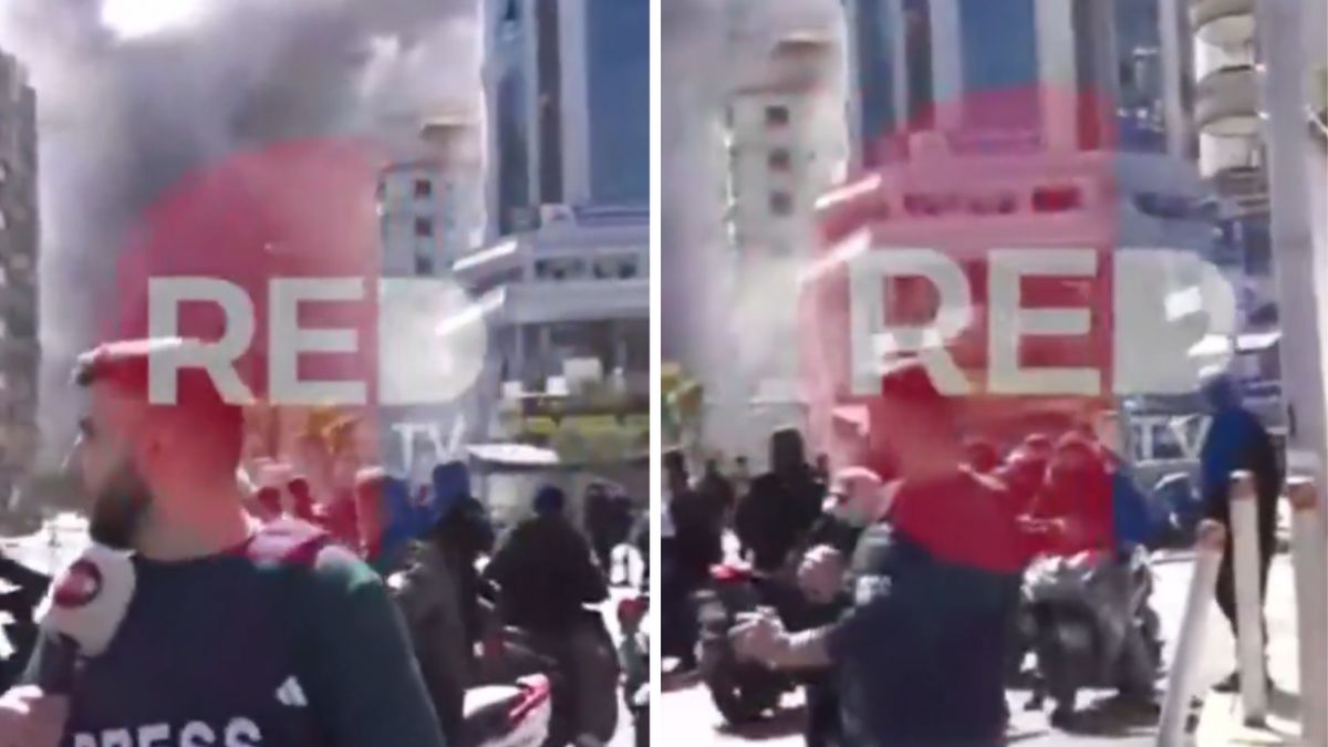 Atak Izraela uchwycony na żywo