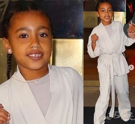Sześcioletnia córka Kim Kardashian z kolczykiem w nosie. Internauci krytykują