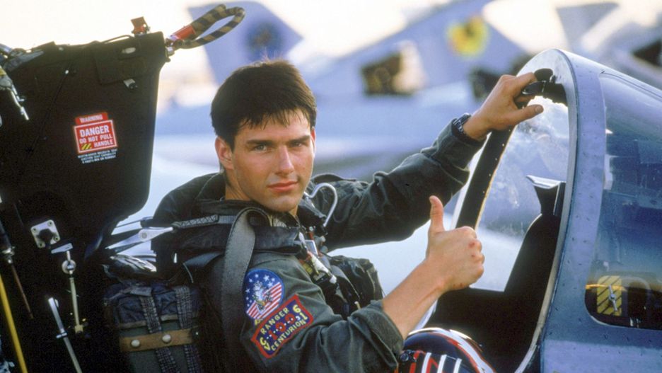 Tom Cruise w "Top Gun" (1986)