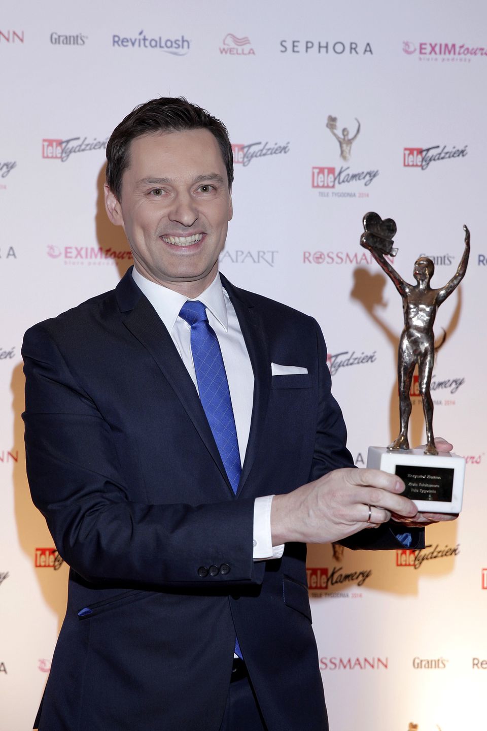 Krzysztof Ziemiec na gali rozdania Telekamer