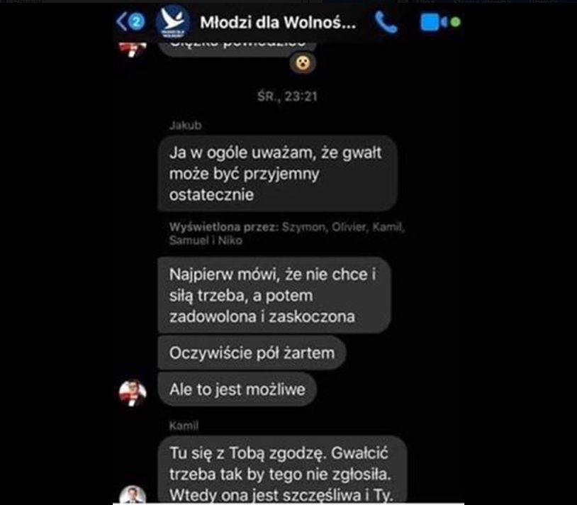 Szokująca rozmowa członków partii Janusza Korwina-Mikkego